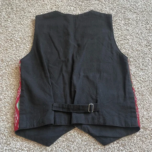 Rico International Vintage Woven Thai Silk Waist Coat Vest - Picture 3 of 5